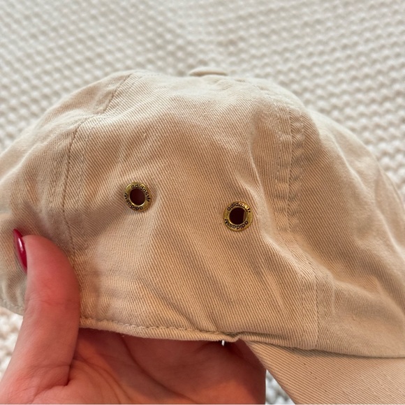 adidas Beige Dad Hat with Black Trefoil Logo - Picture 3 of 5